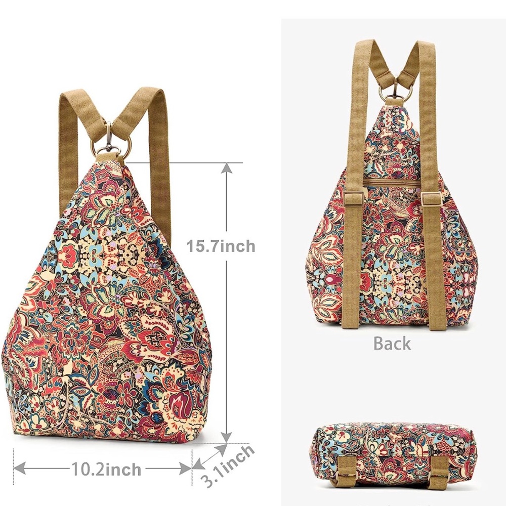 Bohemian Backpack Purse - Picture 2 of 12